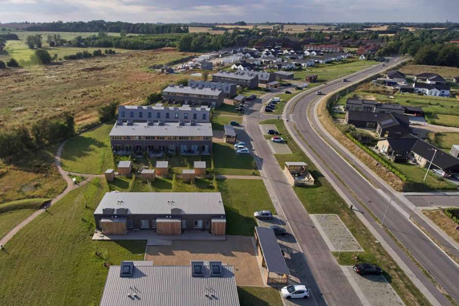 Einzigartiger Wohnbebauung mit spannenden Materialkombinationen, Havdrup Alle, DK-4622 Havdrup